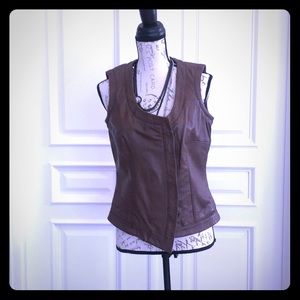 Leather vest